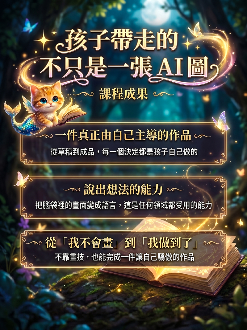 孩子帶走的不只是一張 AI 圖